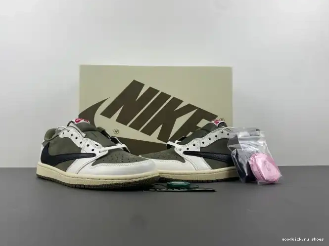 Rep 1 X SCOTT LOW TRAVIS AIR MEDIUM DM7866-200 OLIVE OG JORDAN 0612